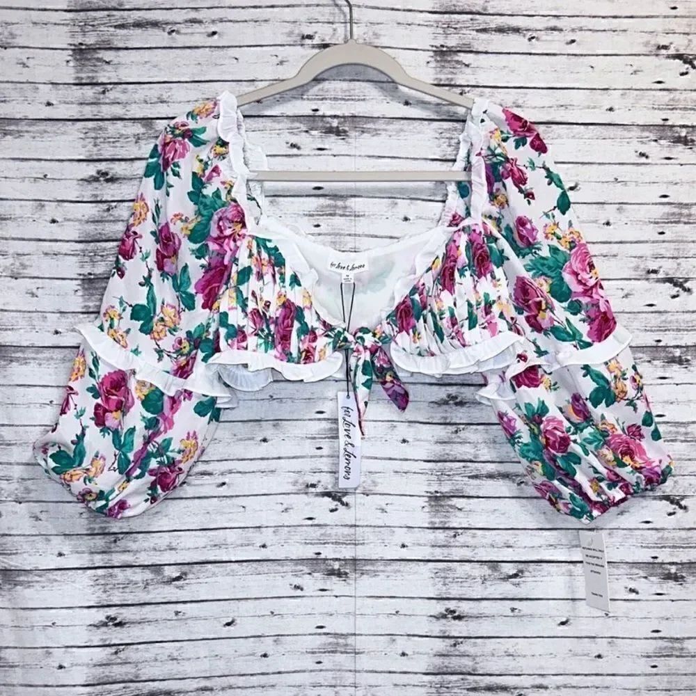 For Love & Lemons Imogen Crop Top